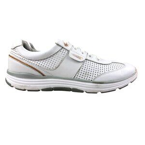 Copper Fit Women's Size 8B White Leather Pro Balance Lace-Up Sneakers Shoes